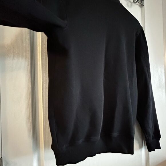 Calvin Klein Men’s 1/4 zip button pullover black sweater Medium EUC - Picture 11 of 15